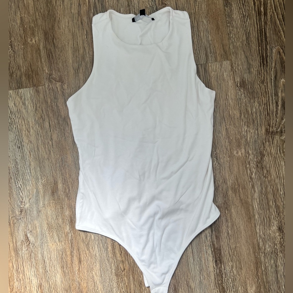 Lulu's White Bodysuit - Large